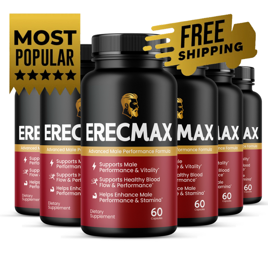 Erecmax 6 bottles — 180-day supply